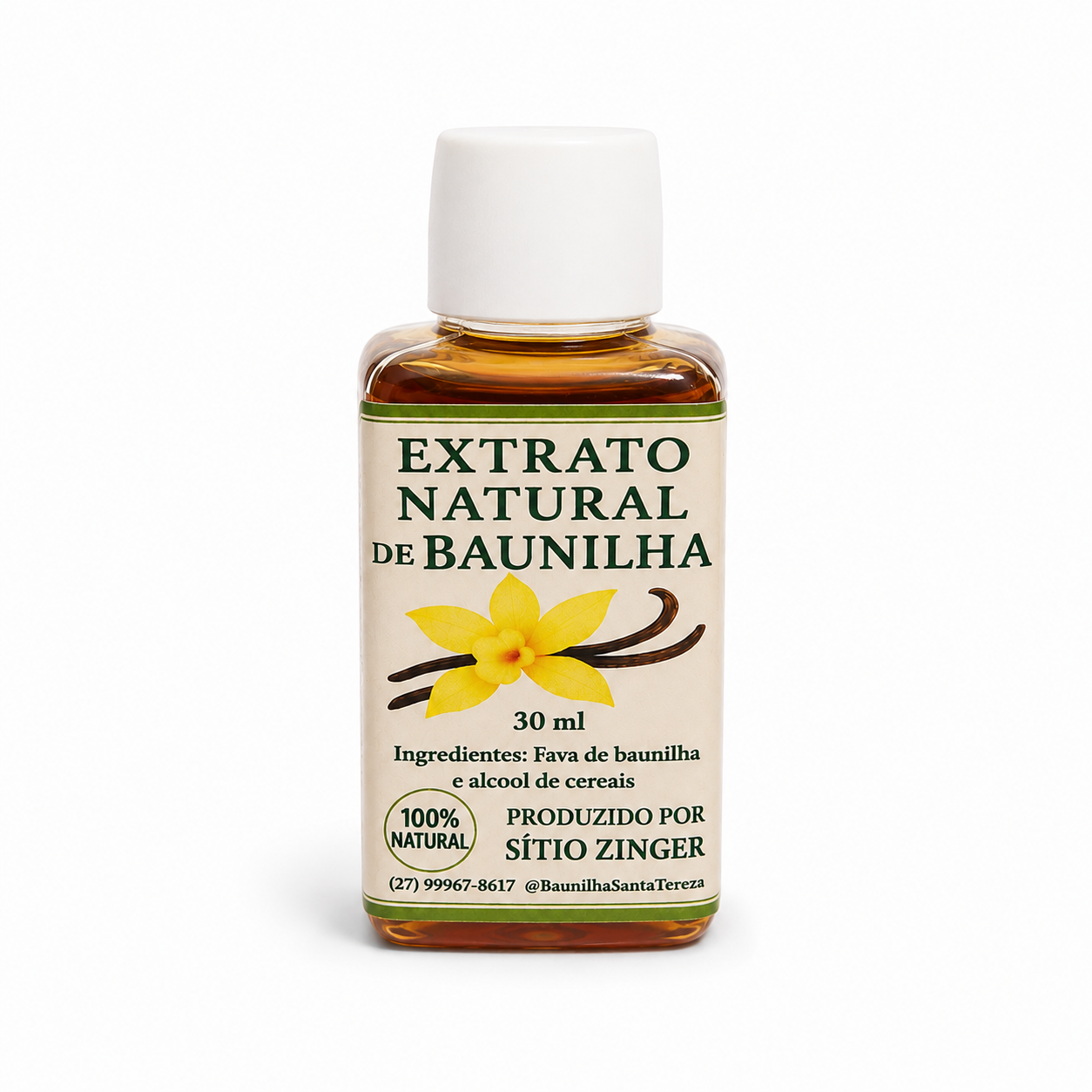 Extrato de Baunilha Santa Teresa Natural 30 ml